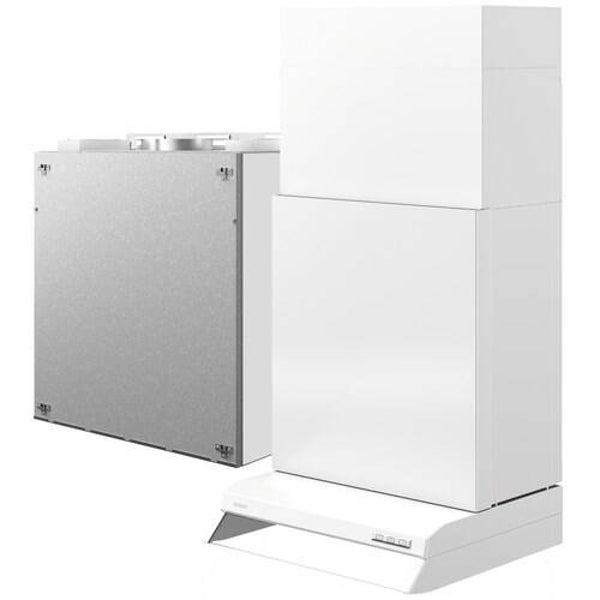 Flexit Nordic KS3 + hvit Slimline kjøkkenhette ventilasjonsaggregat