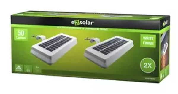 Lampe Solaire avec capteur crépusculaire intégré allume automatiquement -2x lampes par boîte-