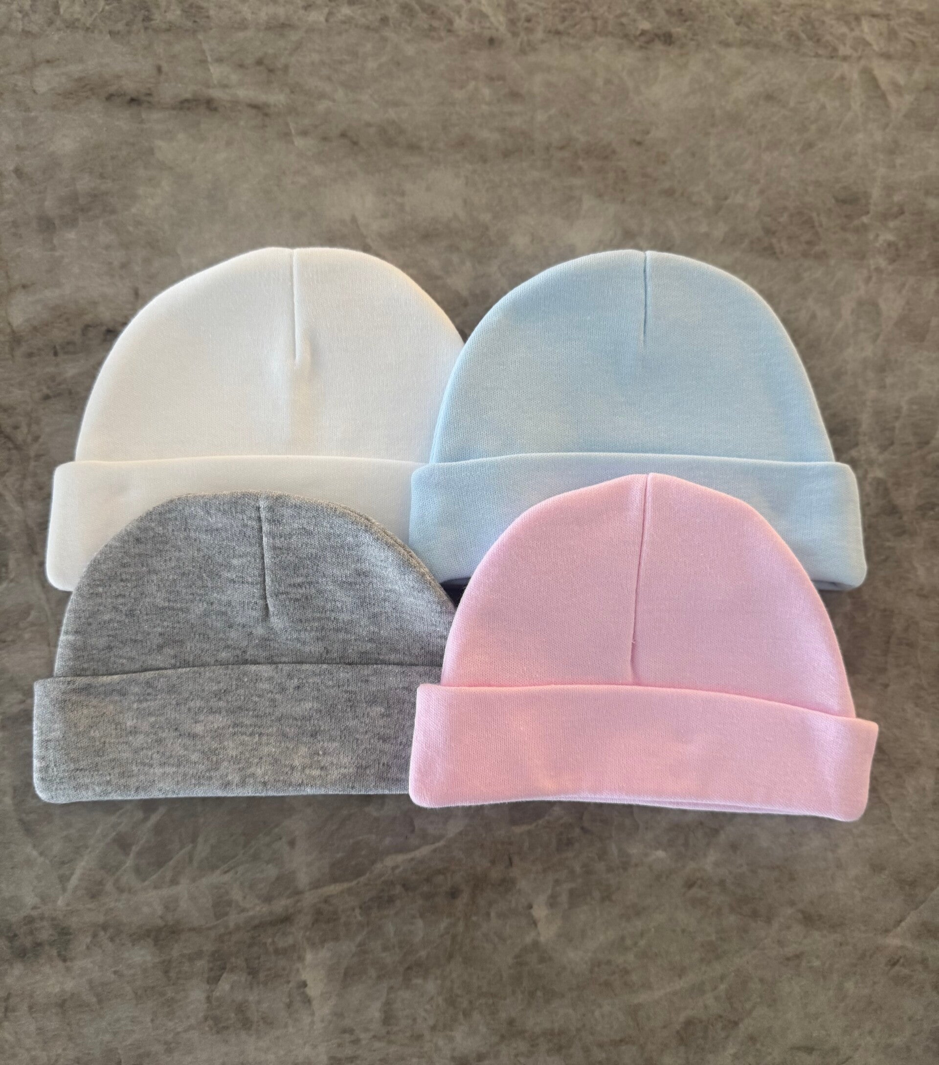 Mutsjes Wit/Blauw/Grijs/Roze