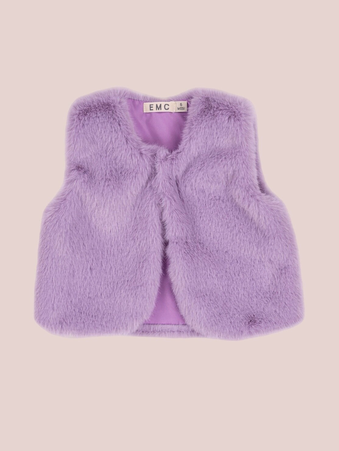 EMC - faux fur gilet Lila