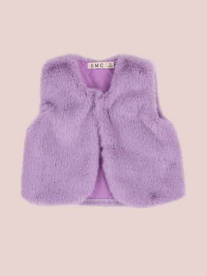 EMC - faux fur gilet Lila