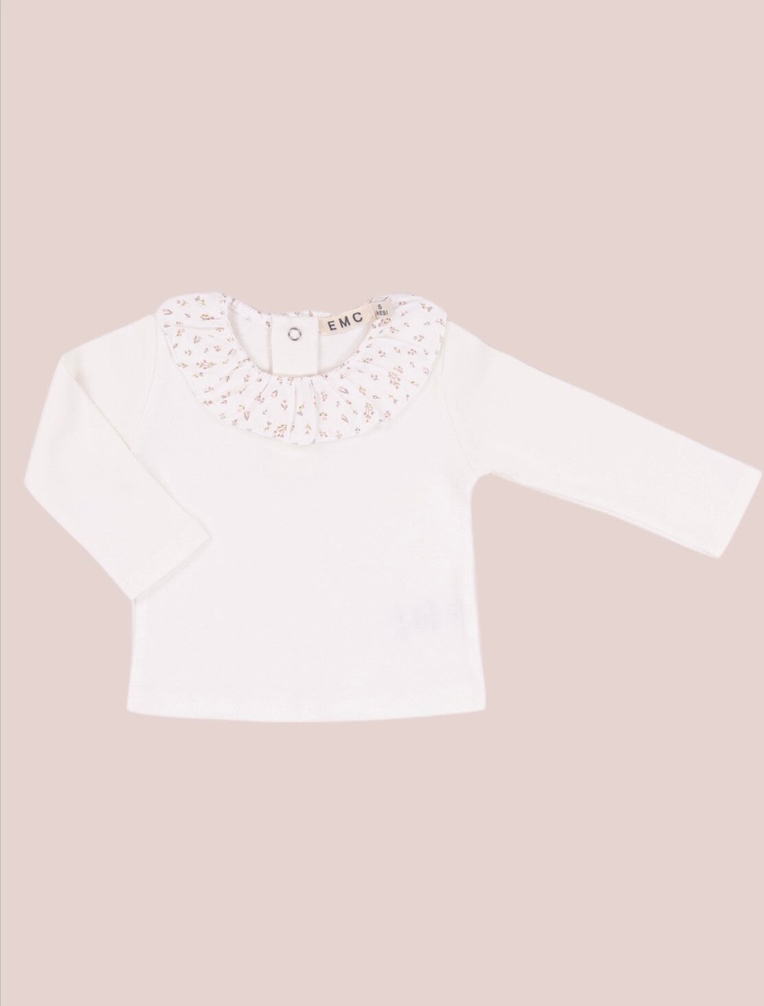 EMC - longsleeve white flowers