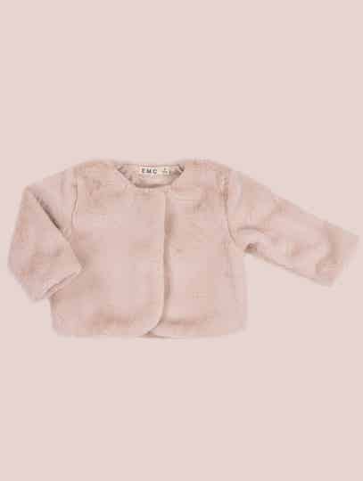 EMC - faux fur jas beige