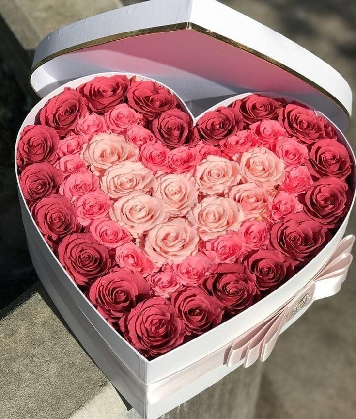 Corazón de rosas