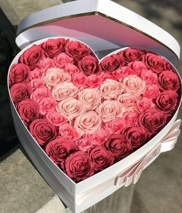 Corazón de rosas