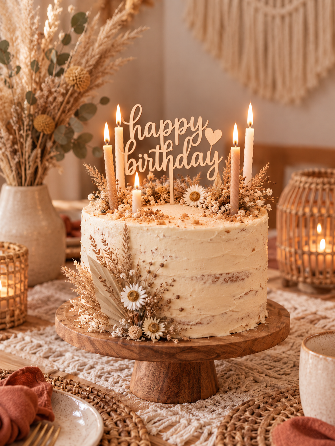 💐 Geburtstags Cake Topper - liebevolle Deko für Torten und Kuchen 🎂
