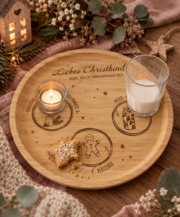 Christkindlteller personalisiert – Ein kleiner Gruß an das Christkind ✨