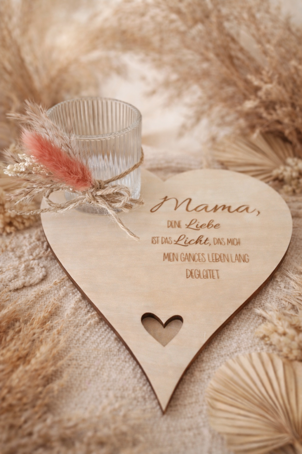 🕯️ Muttertags-Teelicht ❤️ ein Licht voller Liebe
