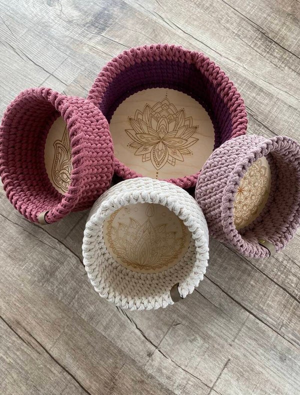 🌺 Mandala-Liebe Häkelkorb 🌺