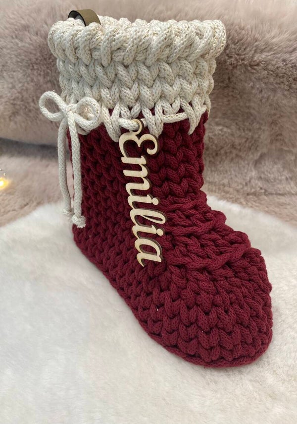 🎄 Gehäkelter Nikolausstiefel – handgemacht mit ganz viel Herz 🎄