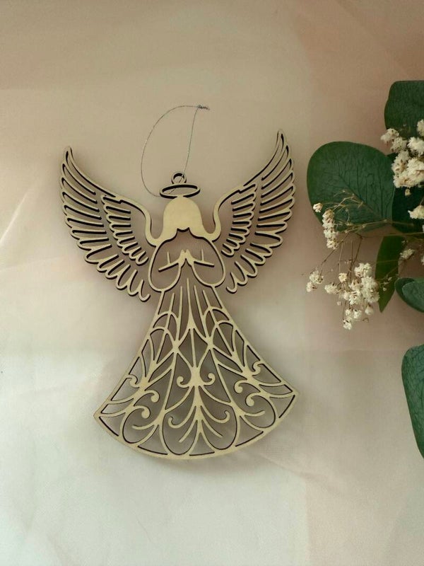 👼 Zauberhafte Holz-Engel - Filigrane Weihnachtsanhänger