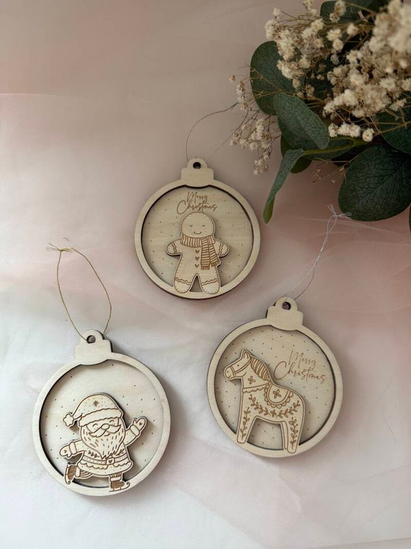 Bezaubernde Holz–Christbaumanhänger | Geschenkanhänger