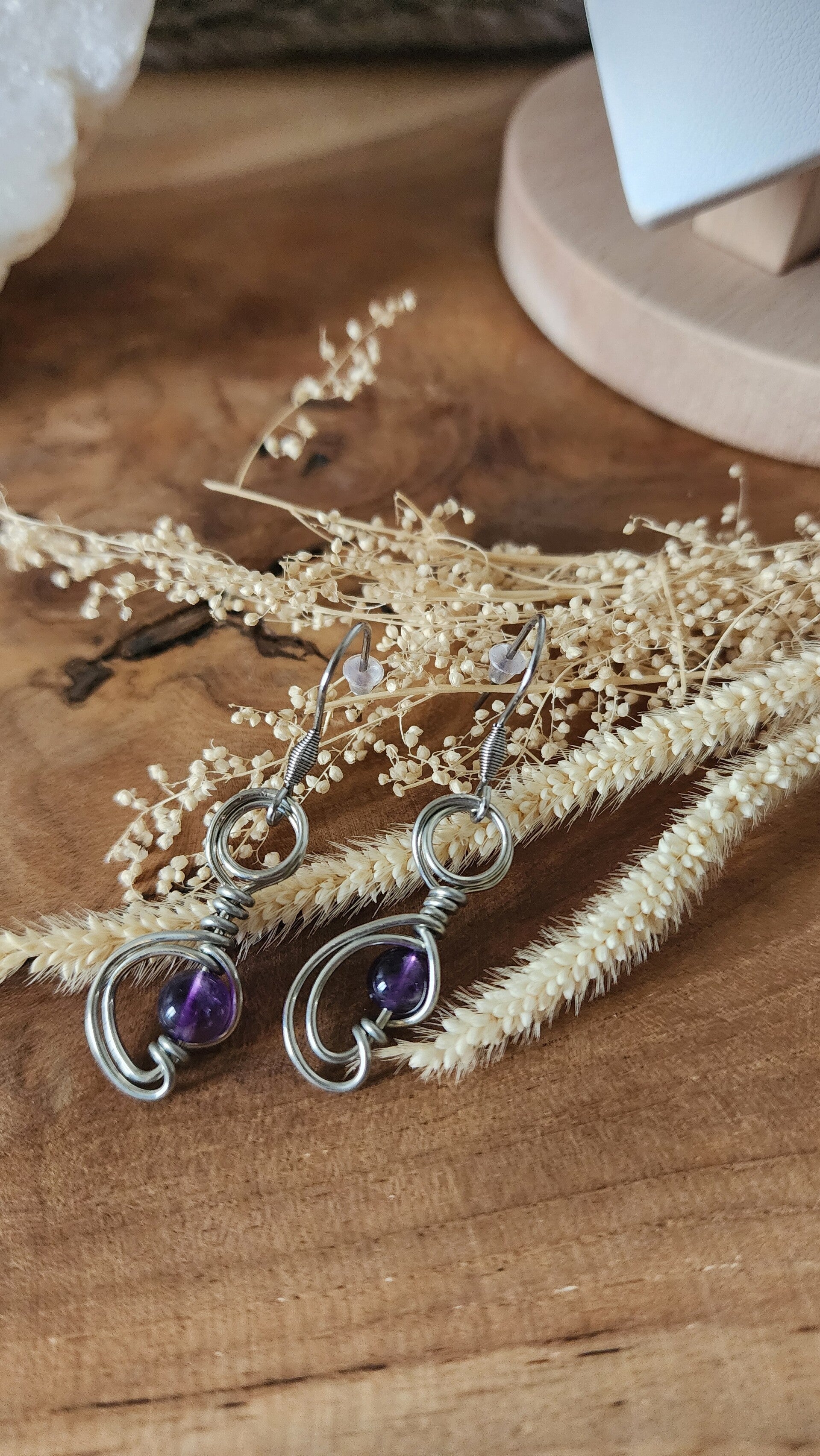 Boucles Satellites | Améthyste