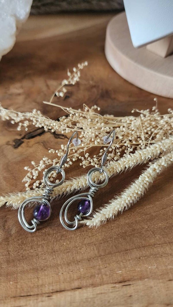 Boucles Satellites | Améthyste