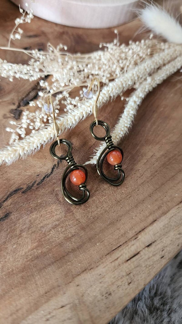Boucles Satellites | Cornaline