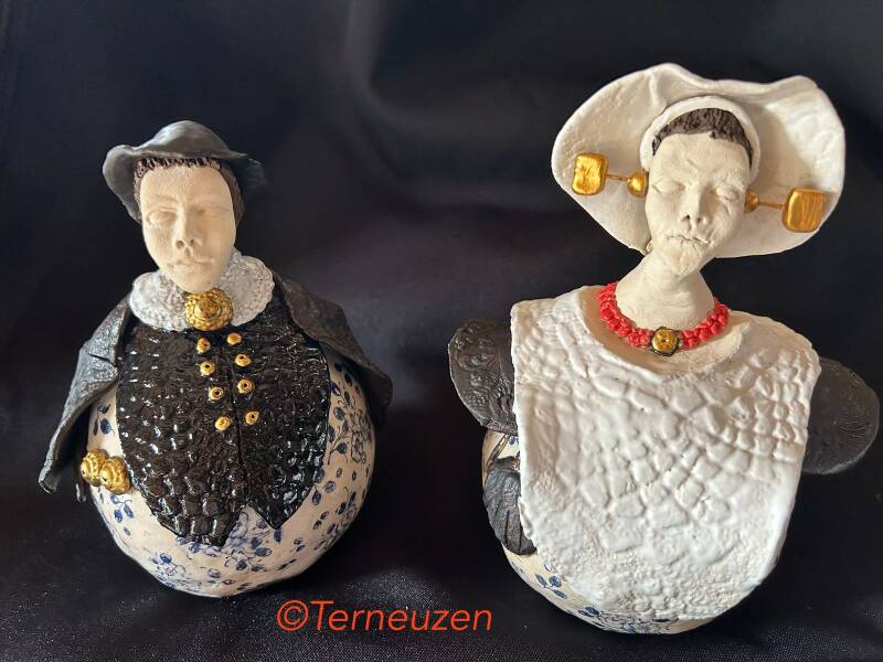Keramiek klederdracht Teneuzen Kioppel