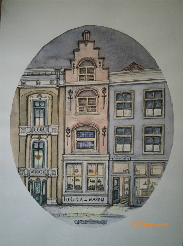 Pentekening KOLONIALE WAREN Dordrecht