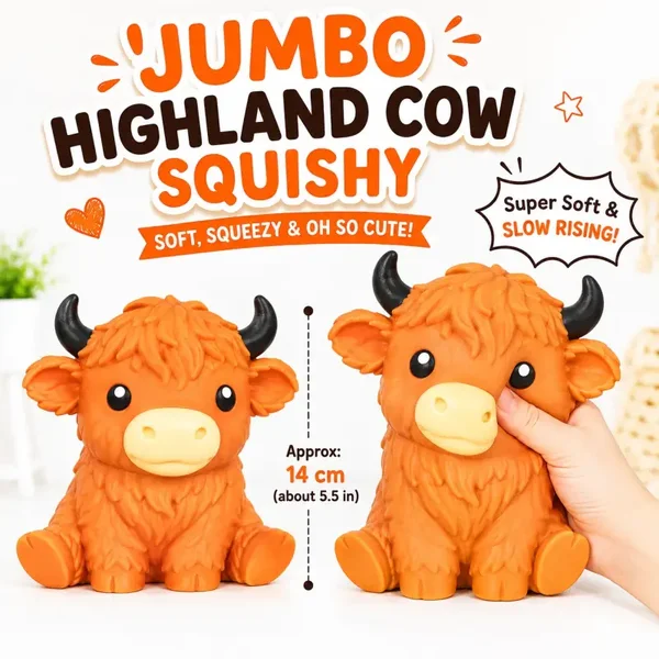 Jumbo Highland Cow Squishie