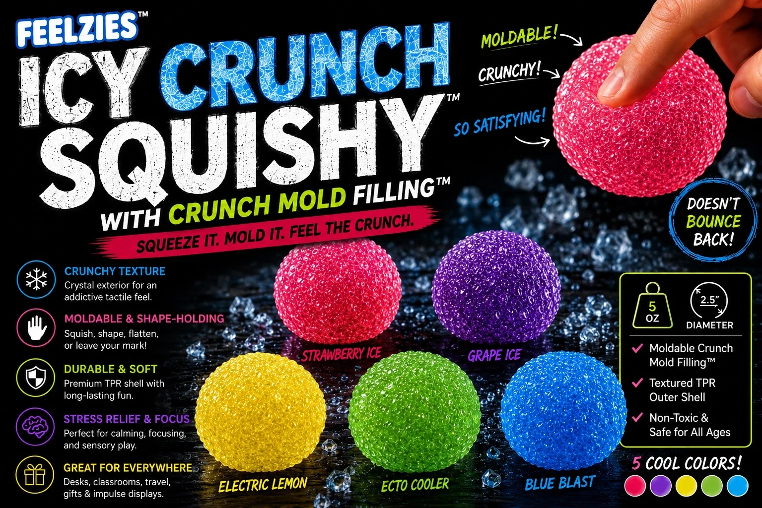 Feelzies Icy Crunch Squishy