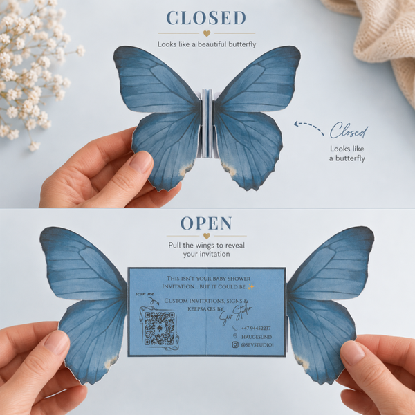 Butterfly business card
