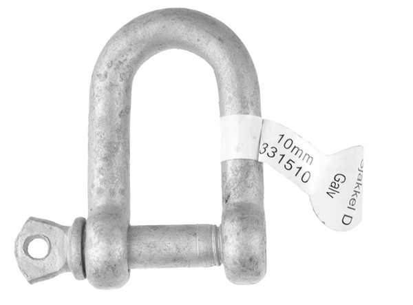 Sjakkel D galv.3/8" 10mm