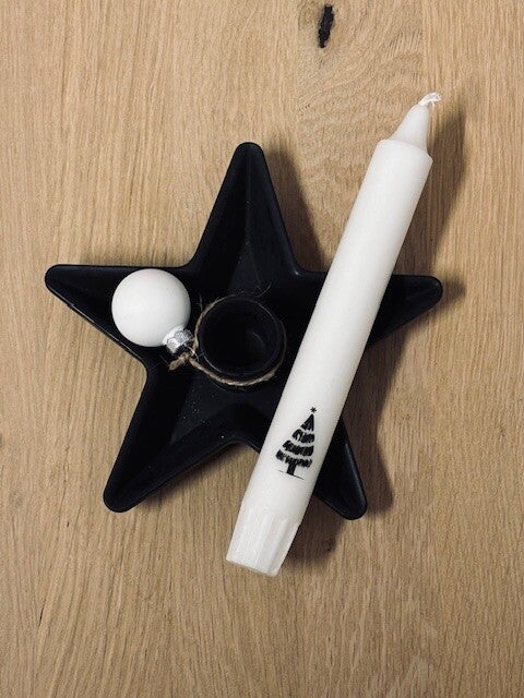 Sternform mit Stabkerze