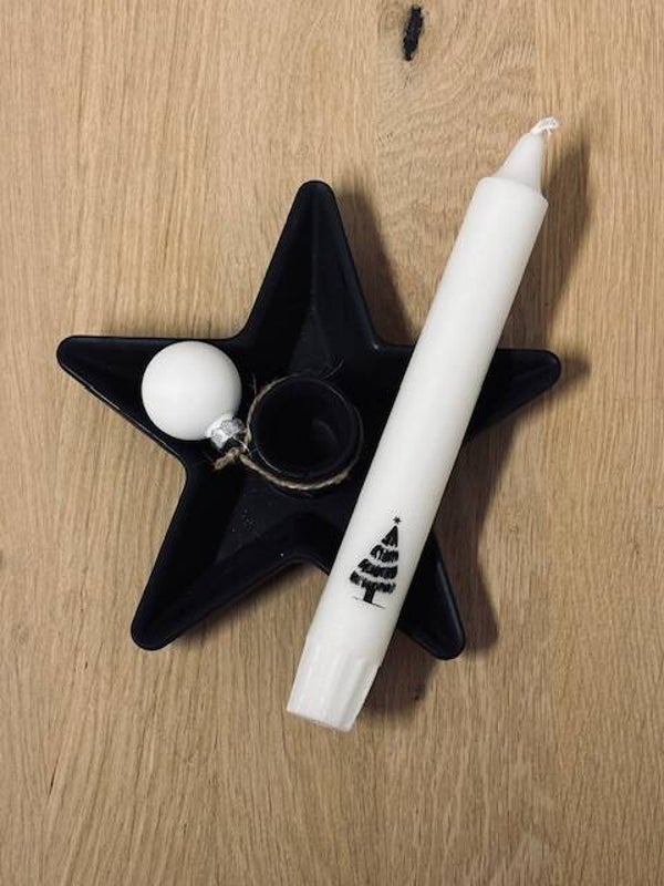 Sternform mit Stabkerze