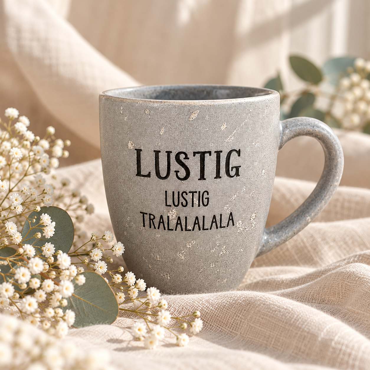 Tasse grau meliert