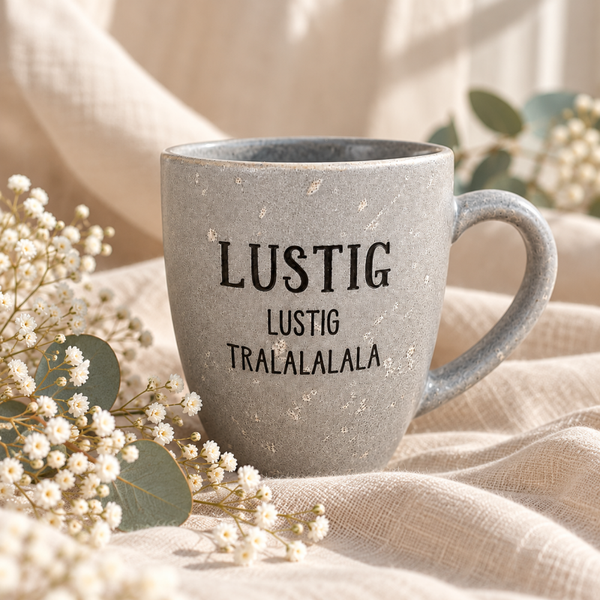 Tasse grau meliert