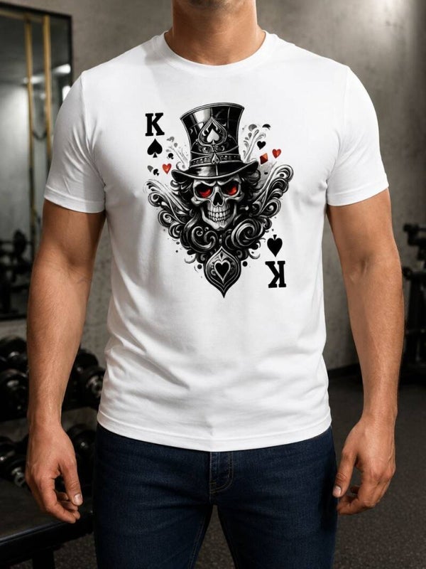 T-Shirt “King of Spades Skull” – Stile Audace e Unico