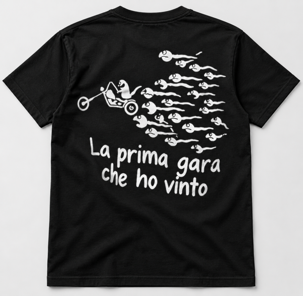 T-shirt moto – “La prima gara che ho vinto”