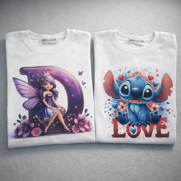 T-Shirt Bambina Fantasy & Love – Magliette in Cotone con Fatina e Design Cute