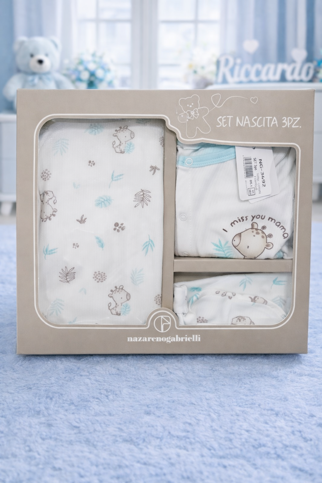 Set nascita neonato 3 pezzi– Idea regalo