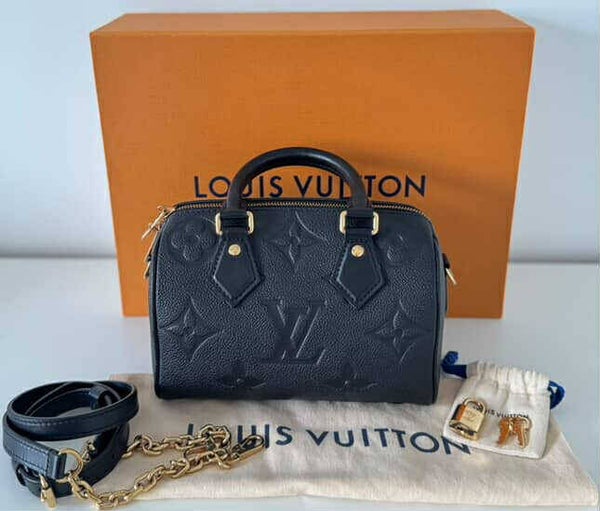 LOUIS VUITTON  Empreinte Monogram  Speedy Bandouliere 20 Black