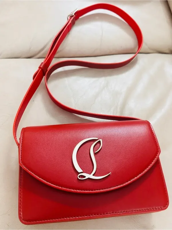 Christian Louboutin Loubi54 Nappa Leather Crossbody Bag – Rouquine Red