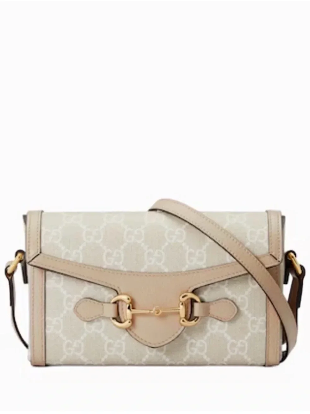 Gucci Horsebit Mini Crossbody Bag – Beige GG Supreme Canvas