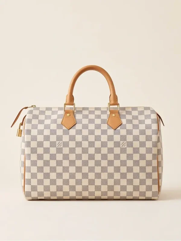Louis Vuitton Speedy 35 Damier Azur Canvas – Top Handle Bag