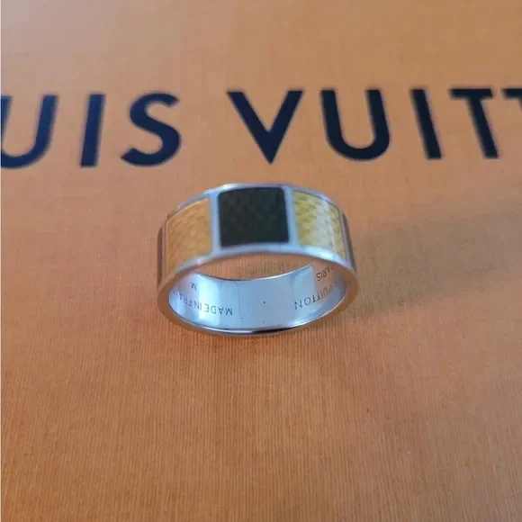 Louis Vuitton Berg Silver Men's Ring