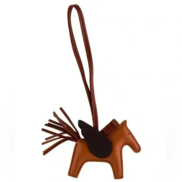 HERMES  Milo Lambskin Grigri Rodeo Pegase Horse Bag Charm