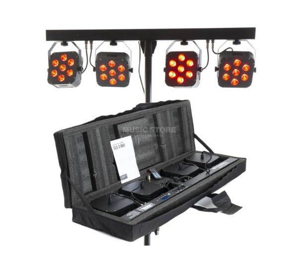 Barre led 7x3w RGB avec pied
