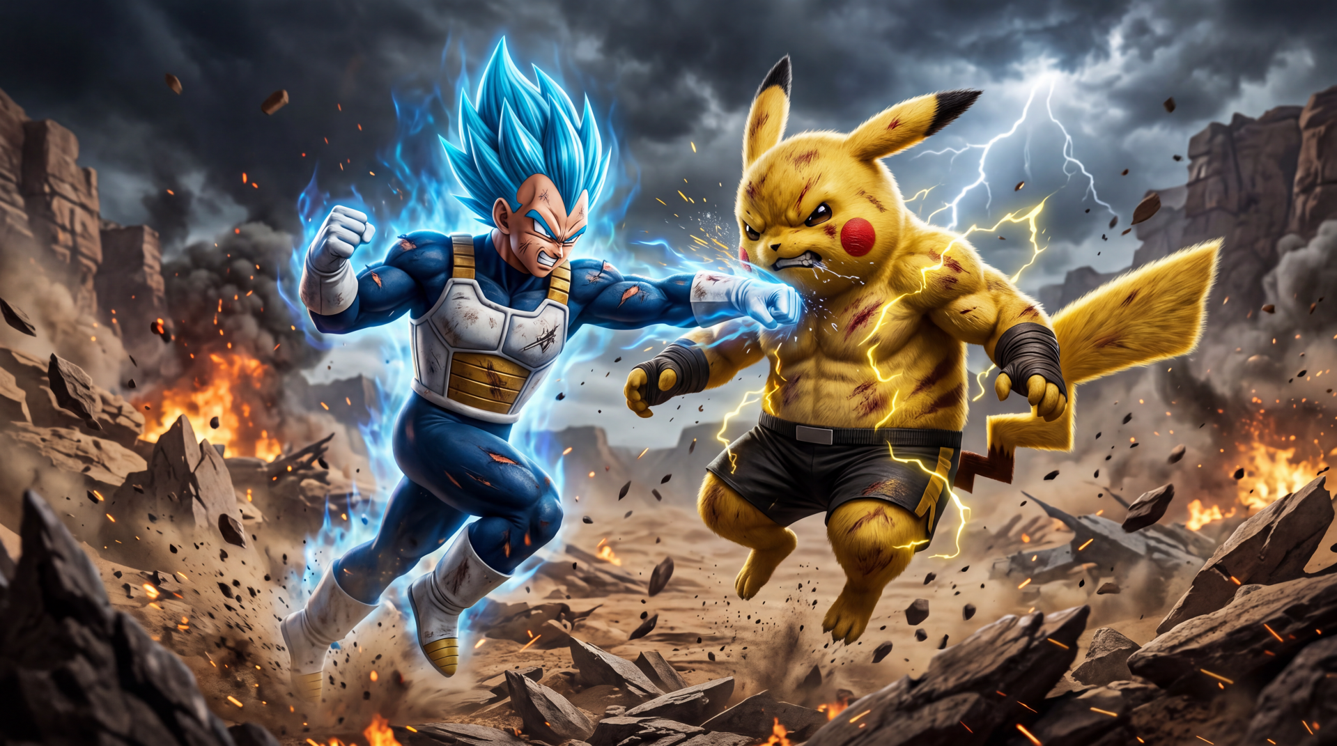 vegeta vsPikachu