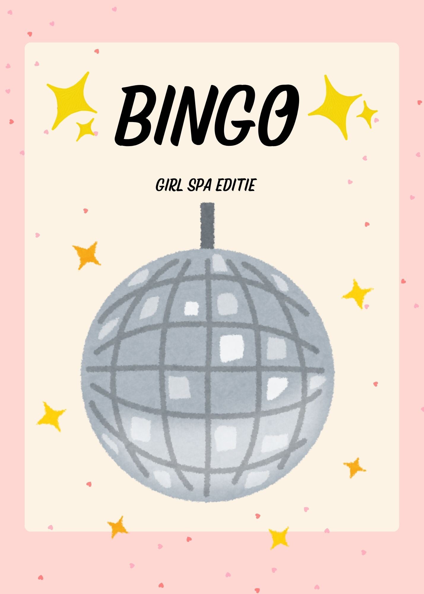 Bingo- Girl Spa editie