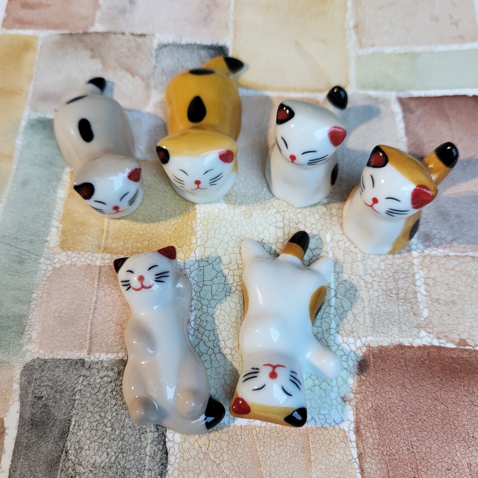 Repose-pinceau en céramique – Chat