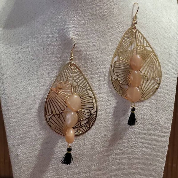 "Colombine" - Boucles d'oreilles Pierre de Lune