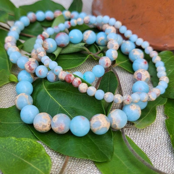 "Simplissime" - Bracelet Jaspe Peau de serpent