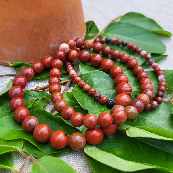 "Simplissime" - Bracelet Jaspe rouge