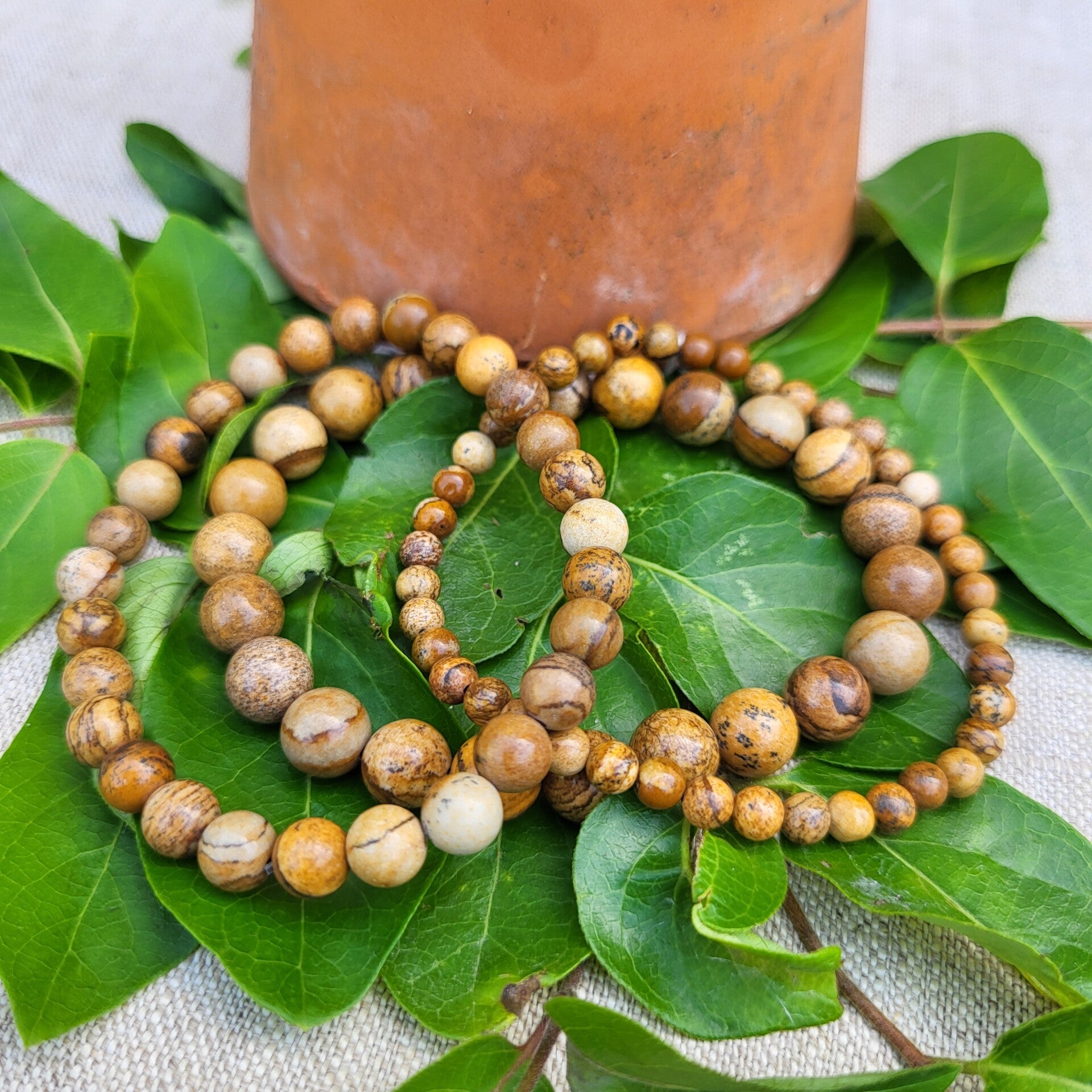 "Simplissime" - Bracelet Jaspe paysage