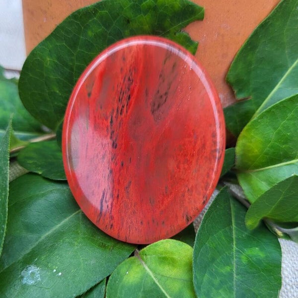 Pierre d'apaisement - Worry stone en Tourmaline pastèque