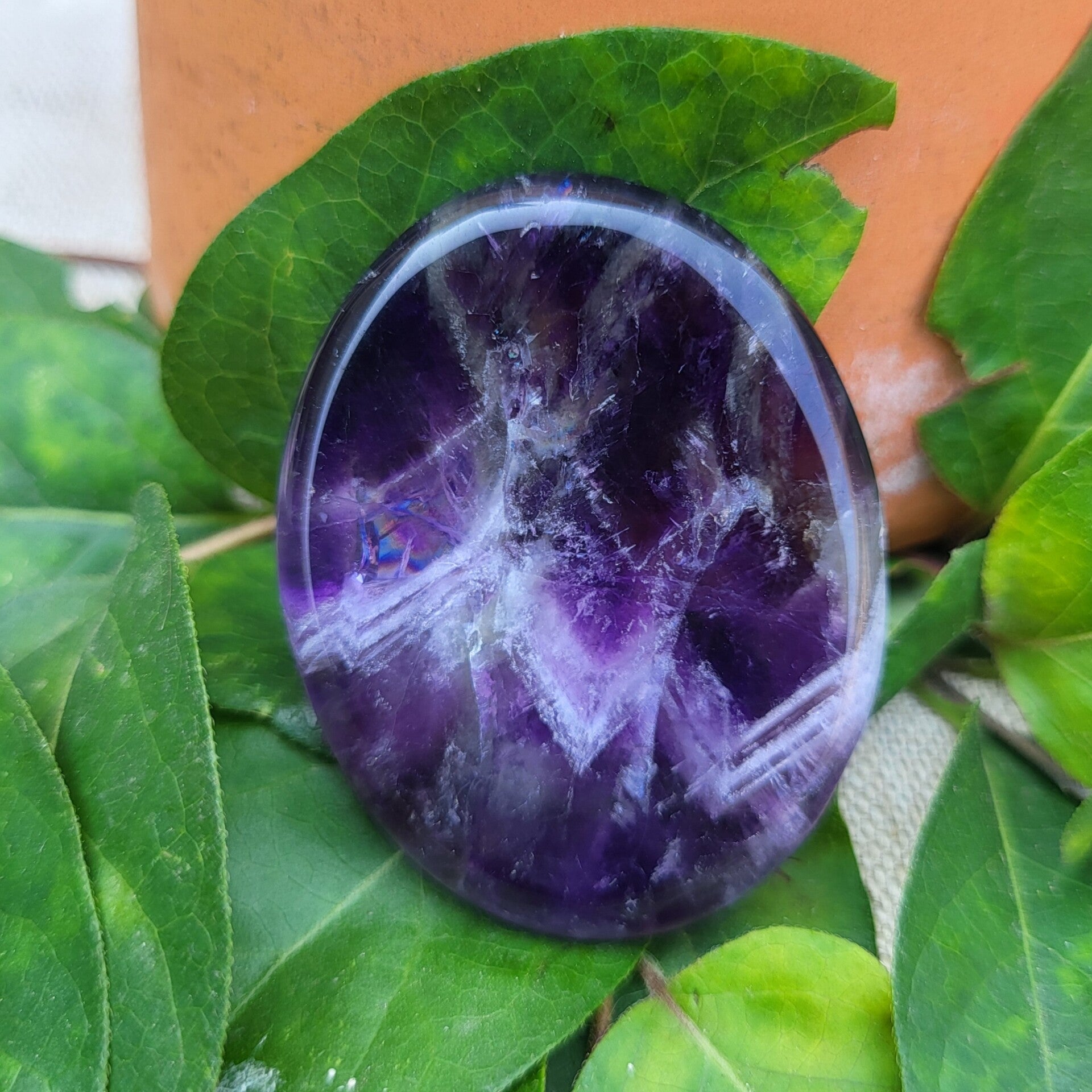 Pierre d'apaisement - Worry stone en Améthyste