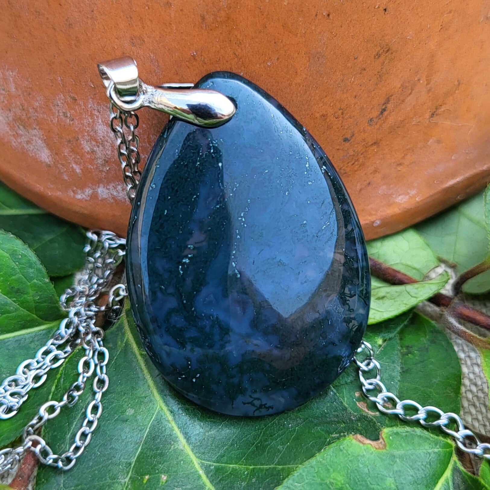 Les Solitaires - "Terre des Saisons" - Collier Agate Indienne